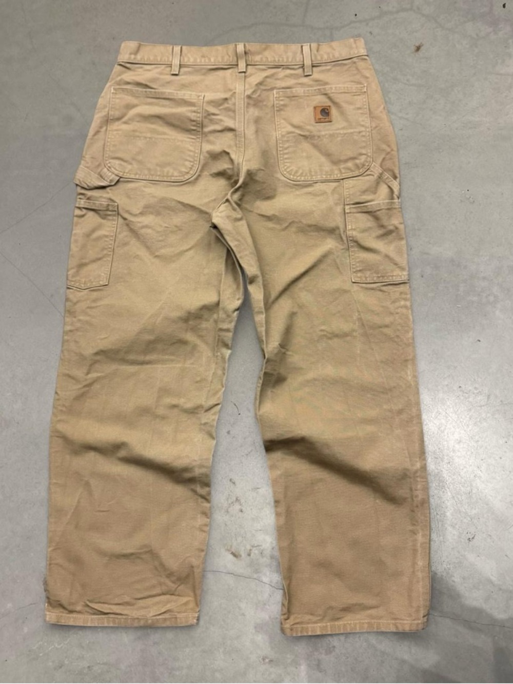 Vintage Y2K Carhartt Carpenter Canvas Distressed Work Pants Dungaree Fit
